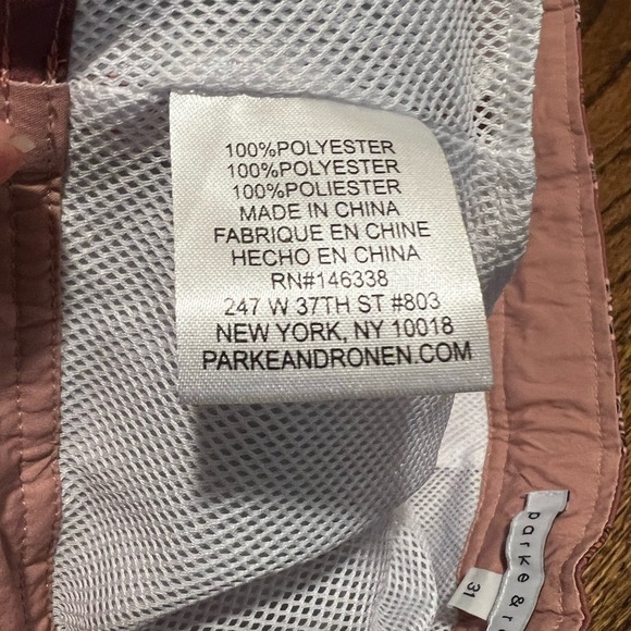 Parke &‎ Ronen | Burgundy Marquetry Print 6" Catalonia Stretch Sz 31 - Picture 5 of 8